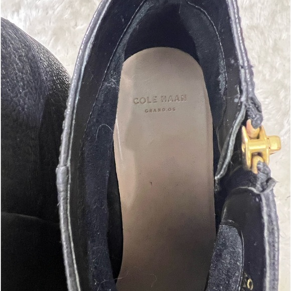 Cole Haan Grand OS Nubuck Davenport Black Leather  Ankle Boots Size 9 - Picture 10 of 14